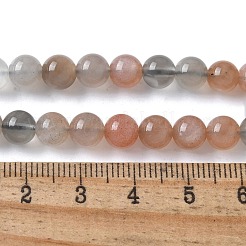 Natural Multi-Moonstone Beads Strands&nbsp;G-P322-43-6mm