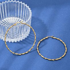 201 Stainless Steel Hoop Earrings&nbsp;EJEW-Q026-16G-D
