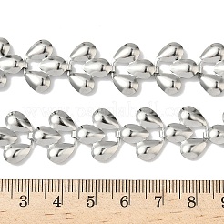 304 Stainless Steel Teardrop Link Chain Necklaces&nbsp;NJEW-D333-03P