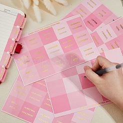 6 Sheets PP Paper Index Tabs&nbsp;DIY-WH0899-116