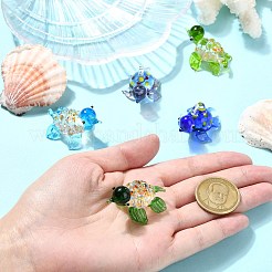 5Pcs 5 Colors Handmade Lampwork Pendants & Displays&nbsp;LAMP-CJ0002-26