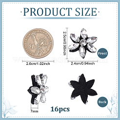 16Pcs Glass Sew On Patches&nbsp;PATC-FG0003-86A