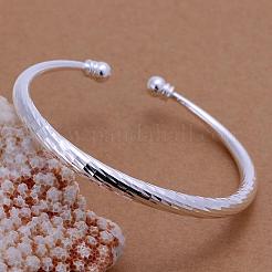 Brass Torque Bangles Cuff Bangles For Women&nbsp;BJEW-BB12407