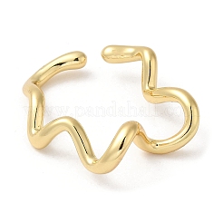 Brass Open Cuff Rings&nbsp;RJEW-Q778-20G