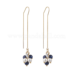 Shell Pearl Ear Thread&nbsp;EJEW-JE06499-02