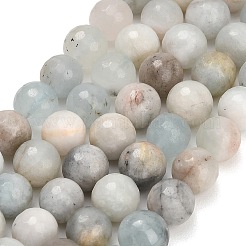 Natural Aquamarine Beads Strands&nbsp;LS-GG-CBA7BB7-A01-8mm