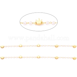 3.28 Feet Handmade CCB Plastic Imitation Pearl&nbsp;X-CHC-I038-19G