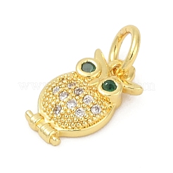 Brass Micro Pave Cubic Zirconia Charms&nbsp;KK-G526-07G