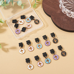 15Pcs 5 Colors Alloy Enamel Mobile Plugs&nbsp;HJEW-TA00373