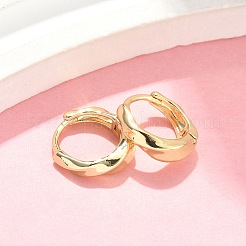 Twist Brass Hoop Earrings&nbsp;EJEW-Z102-12G
