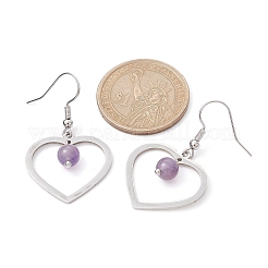 Natural Mixed Gemstone Dangle Earrings&nbsp;EJEW-JE05478