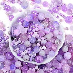 DIY Lampwork Beads & Glass Seed Beds Jewelry Making Findings Kits&nbsp;SEED-K010-01F