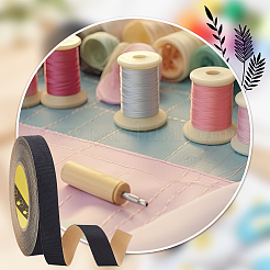 25 Yards Self-adhesion Polyester Ribbon&nbsp;OCOR-WH0078-149B