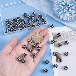 50Pcs Polymer Clay Rhinestone Beads&nbsp;PORC-OC0001-13A