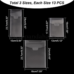 39Pcs 3 Style PP Plastic Envelopes&nbsp;AJEW-GL0001-33