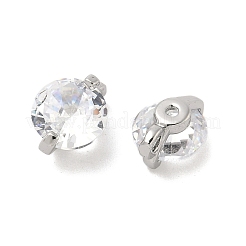 Brass Micro Pave Cubic Zirconia Charms&nbsp;KK-B166-09P