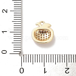 Brass Micro Pave Cubic Zirconia Charms&nbsp;LS-KK-D427-05C-G