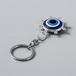 CCB Plastic Pendant Keychains&nbsp;KEYC-WH0021-30