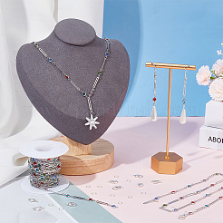 DIY Chain Necklace Bracelet Making Kit&nbsp;DIY-BC0012-34