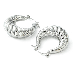 Brass Hoop Earrings for Women&nbsp;EJEW-D094-01P