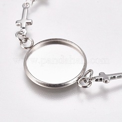 Tarnish Resistant 304 Stainless Steel Bracelet Making&nbsp;STAS-L248-002P