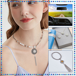 5Pcs 5 Style Interchangeable Alloy Snap Button Necklace Making&nbsp;FIND-NB0003-50