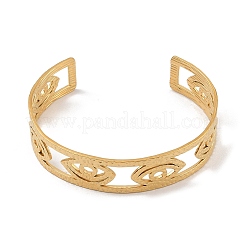 Hollow Wide Version Open Cuff Bangles&nbsp;BJEW-U006-03G-02
