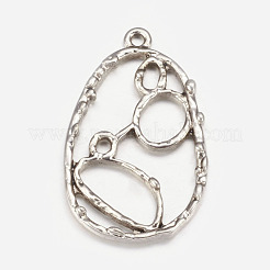 Tibetan Style Alloy Pendants&nbsp;PALLOY-EA10905Y-AS-NF