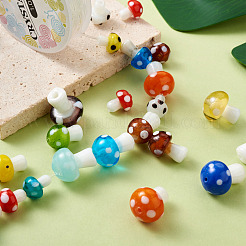 DIY Cute Mushroom Stretch Bracelets Making Kits&nbsp;DIY-TA0003-33