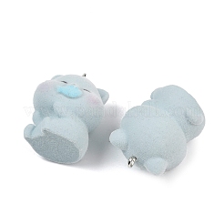 Flocky Resin Pendants&nbsp;FIND-A052-01