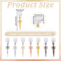 14Pcs 7 Colors Plastic Mobile Dustproof Plugs&nbsp;HJEW-HY00088