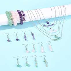 24Pair 316 Surgical Stainless Steel Dangle Earring & 304 Stainless Steel Necklaces & Beads Bracelets&nbsp;SJEW-FS00007