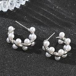Brass Stud Earrings for Women&nbsp;EJEW-A168-21P