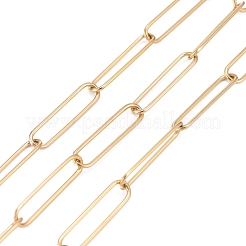 3.28 Feet 304 Stainless Steel Paperclip Chains&nbsp;X-CHS-F011-03A-G