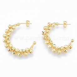 Brass Stud Earrings for Women&nbsp;EJEW-N011-95