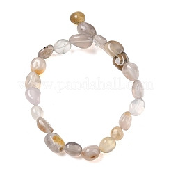 Natural Grey Agate Beads Strands&nbsp;G-C286-A22