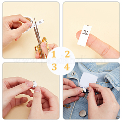 AHADEMAKER 8 Rolls 8 Style Clothing Size Labels&nbsp;DIY-GA0003-49