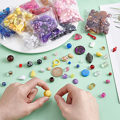 300G 10 Colors Acrylic Beads&nbsp;SACR-ME0001-03