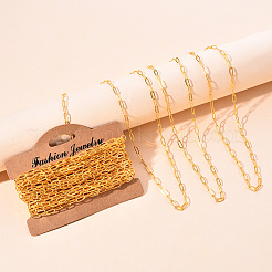 Brass Paperclip Chains&nbsp;CHC-R134-G