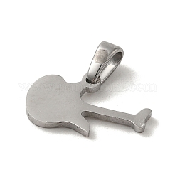 Non-Tarnish 304 Stainless Steel Pendants&nbsp;STAS-B053-15P