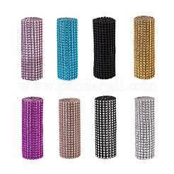 Plastic 24 Rows Rhinestone Mesh Wrap Roll&nbsp;AJEW-TA0001-09