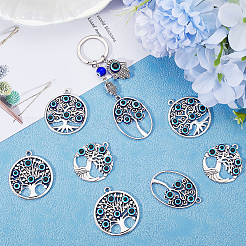 16Pcs 4 Styles Tibetan Style Alloy Pendants&nbsp;FIND-SC0009-14