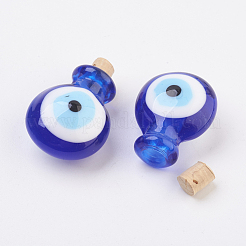 Handmade Lampwork Perfume Bottle Pendants&nbsp;LAMP-P044-H05