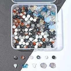 Transparent Painted Glass Beads&nbsp;DIY-FS0007-54