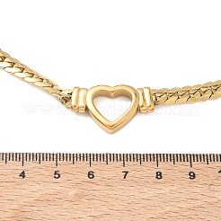 304 Stainless Steel Heart Pendant Necklaces for Women&nbsp;NJEW-F376-01G