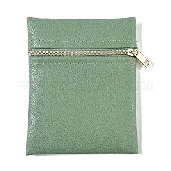 Imitation Leather Jewelry Storage Zipper Bags&nbsp;ABAG-G016-01C
