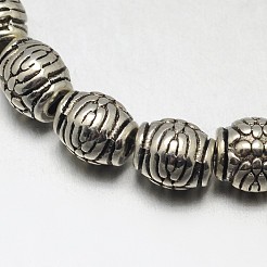 Tibetan Style Drum Alloy Bead Strands&nbsp;TIBEB-O007-11-NR
