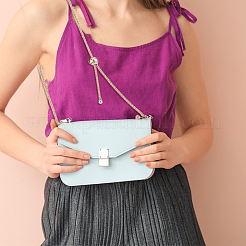 Zinc Alloy Phone Hand Strap Chains Adjustable Diagonal Chain wave Clip&nbsp;FIND-WH0260-56LG