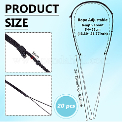 Rope Adjustable Necklaces Making&nbsp;MAK-WH0016-07B