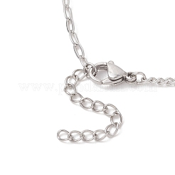 Alloy Tassel Pendant 304 Stainless Steel Mixed Chain Necklaces&nbsp;NJEW-JN05882